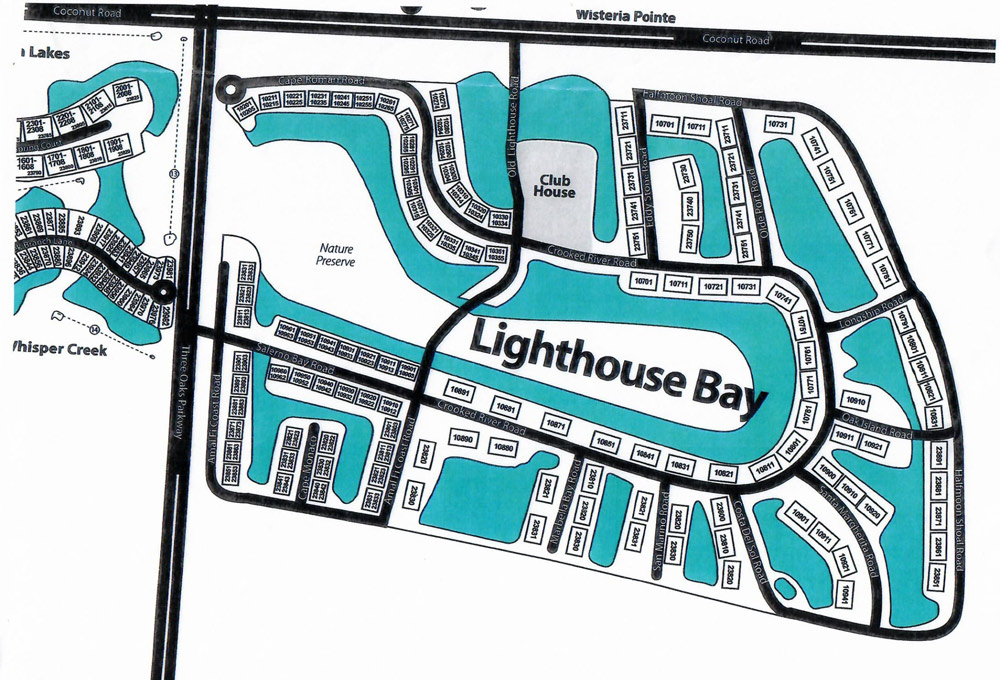 Lighthouse Bay At The Brooks Map